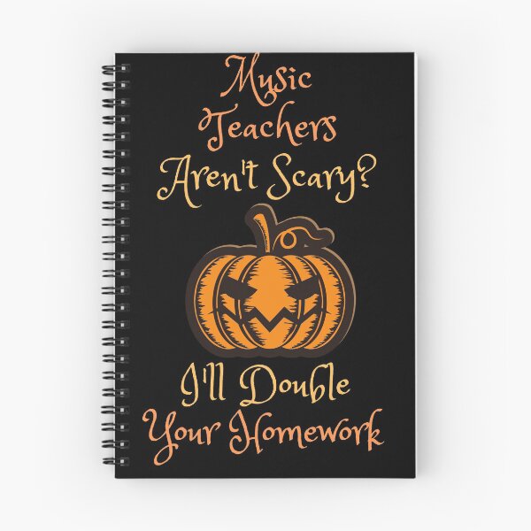 Item preview, music teacher halloween homework designed and sold by SnowballStep.