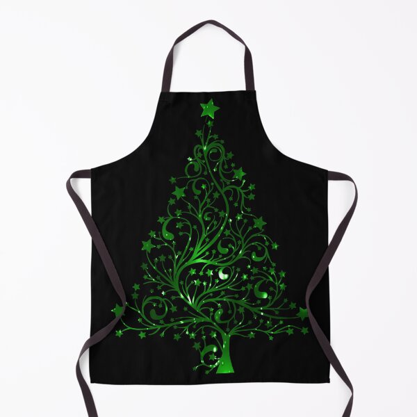Item preview, Sparkly Starry Green Christmas Tree - Holiday designed and sold by ittybittyowl.