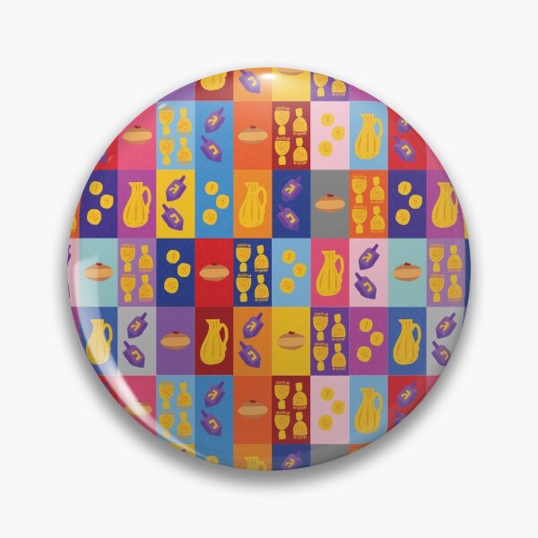 Item preview, Chanukah Smorgasbord - Warm Pop Art Grid designed and sold by TillaCrowne.