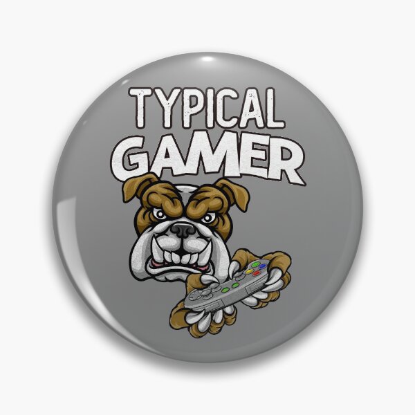 Item preview, Typical Gamer Cartoon Bulldog designed and sold by Rawsky.