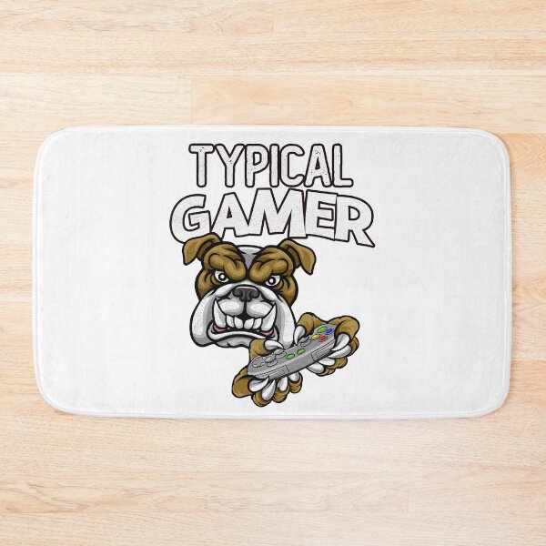 Item preview, Typical Gamer Cartoon Bulldog designed and sold by Rawsky.