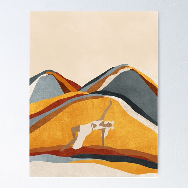 Item preview, Dancing on the Edge - Rainbow Mountain - Centering and Finding Yourself in Nature - Reconnecting Yourself - Art Illustration designed and sold by seaniekai.