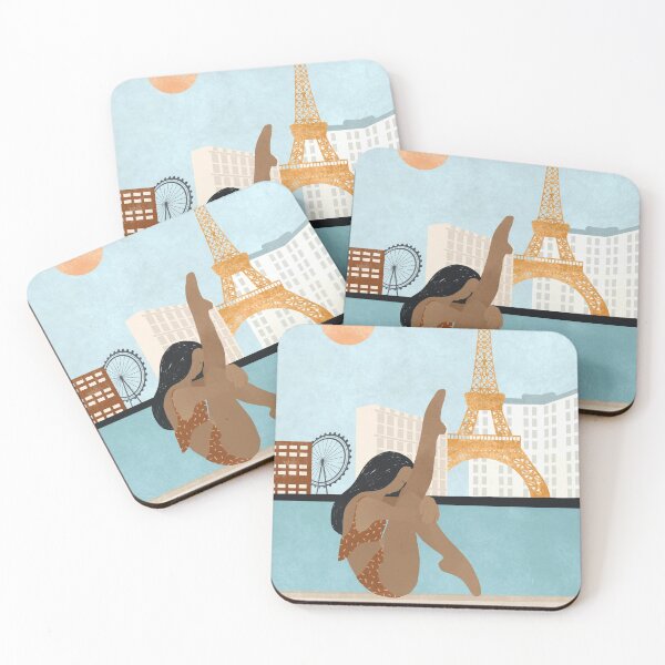 Item preview, Dancing on the Bellagio Fountains - Las Vegas Strip - Art Illustration designed and sold by seaniekai.