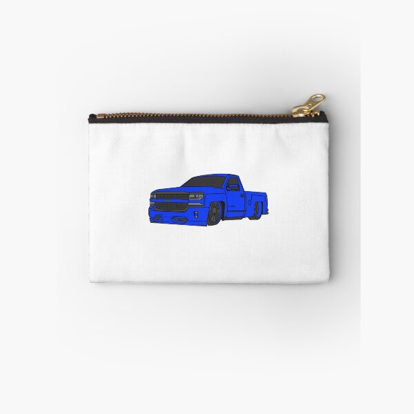 Aperçu de l'œuvre Chevrolet Silverado bleu créée et vendue par C00LStickerzzz.