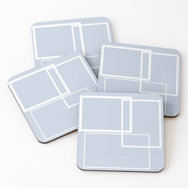 Item preview, Mod Square Pattern Blue designed and sold by LizLanspery.