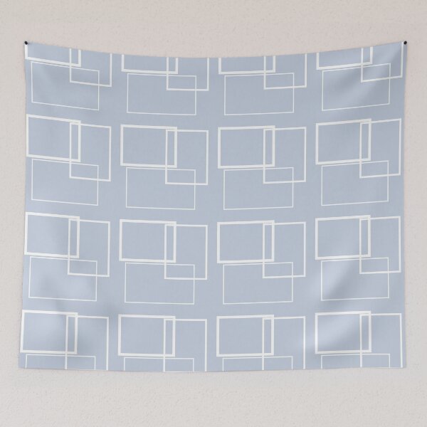 Item preview, Mod Square Pattern Blue designed and sold by LizLanspery.