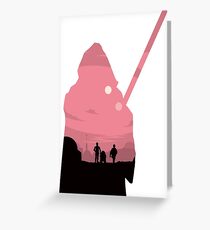 Ben Kenobi Silhouette Grußkarte