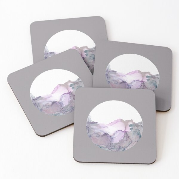Item preview, alcohol ink - wispy lavender and blue 1 designed and sold by melaniab-art.