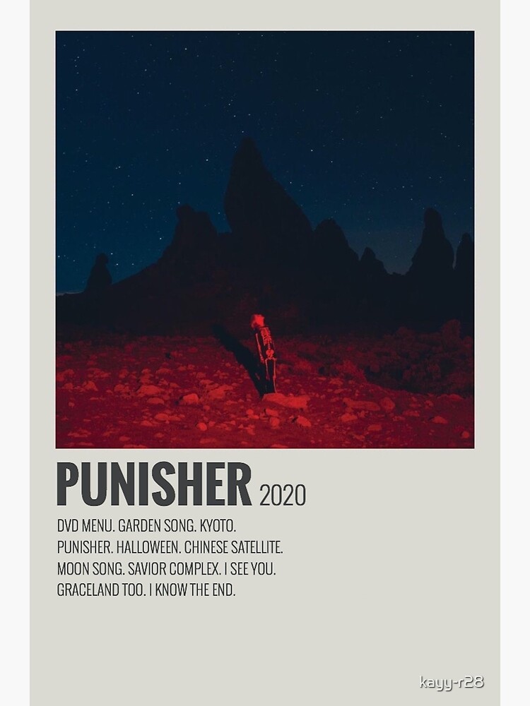 punisher phoebe bridgers  Music poster, Moon song, Punisher