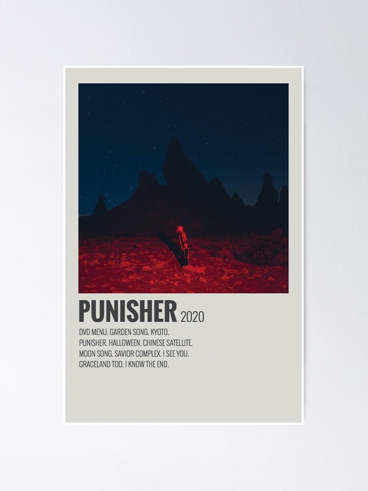 punisher phoebe bridgers  Music poster, Moon song, Punisher