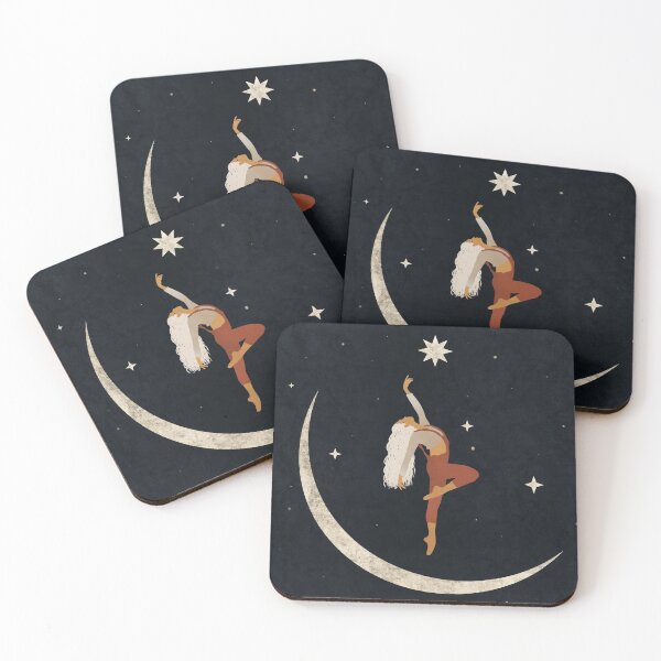 Item preview, Dancing on the Edge in a Starry Night Sky - Centering and Finding Yourself in Nature - Reconnecting Yourself - Art Illustration designed and sold by seaniekai.