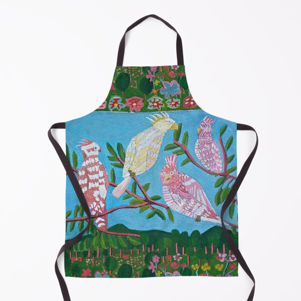 Item preview, White Cockatoos Galahs Australian Bird Art designed and sold by Zion Levy Stewart.