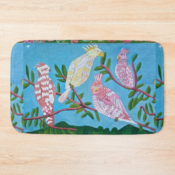 Item preview, White Cockatoos Galahs Australian Bird Art designed and sold by Zion Levy Stewart.