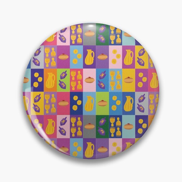 Item preview, Chanukah Smorgasbord - Pinks Pop Art Grid designed and sold by TillaCrowne.