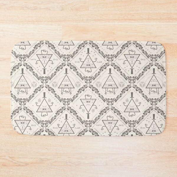 Item preview, BILL CIPHER Gravity Falls wallpaper pattern white designed and sold by cibokilley.
