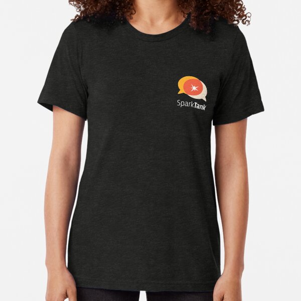 Sparktank white text Tri-blend T-Shirt