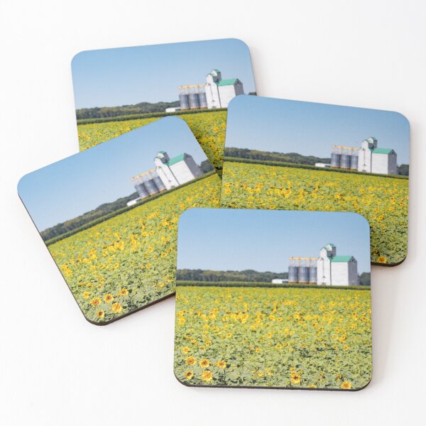 Item preview, Field of Sunflowers, Elevator of Grain designed and sold by Traingeek Images.