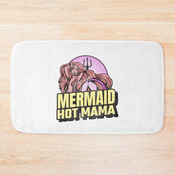Item preview, Mermaid Hot Mama - Vintage Distressed Style designed and sold by Kaos Urbanwear.