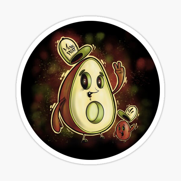Mono Phats the Avocado Sticker