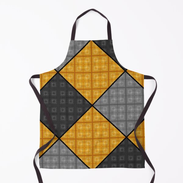 Item preview, Checkered plaid patchwork retro colors pattern black gray orange designed and sold by fuzzyfox.