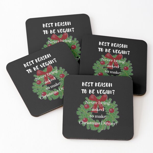 Item preview, best reason to be vegan, funny vegan christmas designed and sold by Hey-Nice-Shirt.
