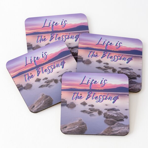 Item preview, Life is the Blessing Coastal Sunset designed and sold by HeatherEthereal.