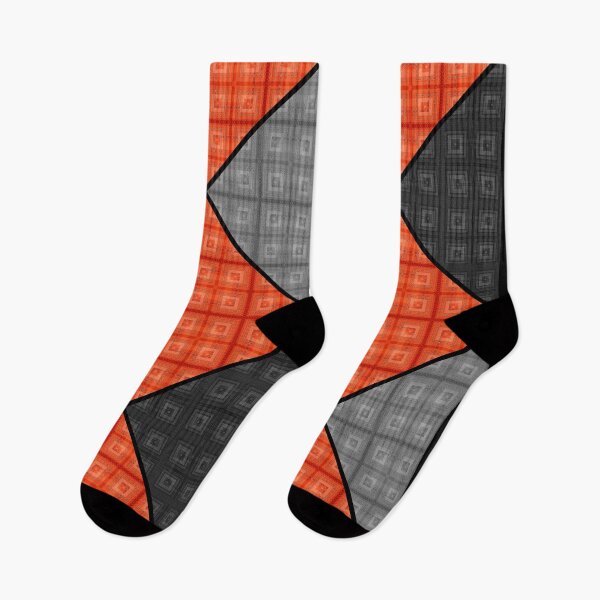 Item preview, Checkered plaid patchwork retro colors pattern black gray red designed and sold by fuzzyfox.