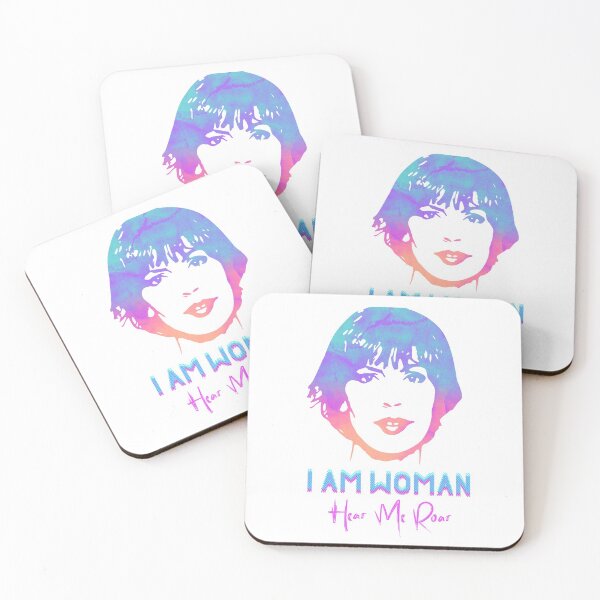 Item preview, "I Am Woman Hear Me Roar" Helen Reddy Psychedelic Rainbow  designed and sold by XXRebellion.