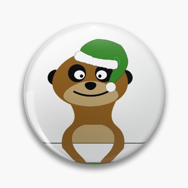 Item preview, Christmas meerkat in green designed and sold by Luccianos.