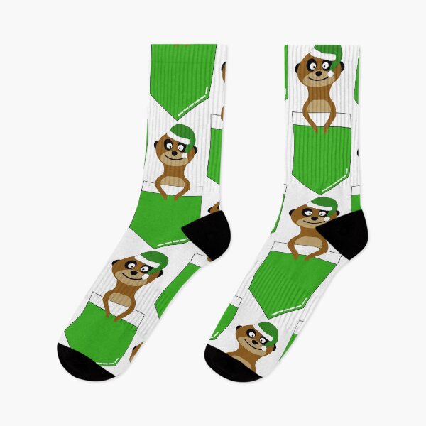 Item preview, Christmas meerkat in green designed and sold by Luccianos.