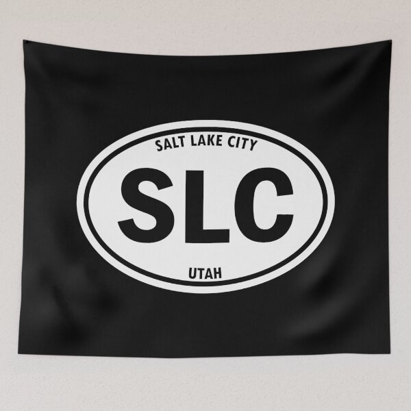 Item preview, Salt Lake City, Utah SLC Oval Travel Sticker  - Remember that road trip! designed and sold by SeaStories88.