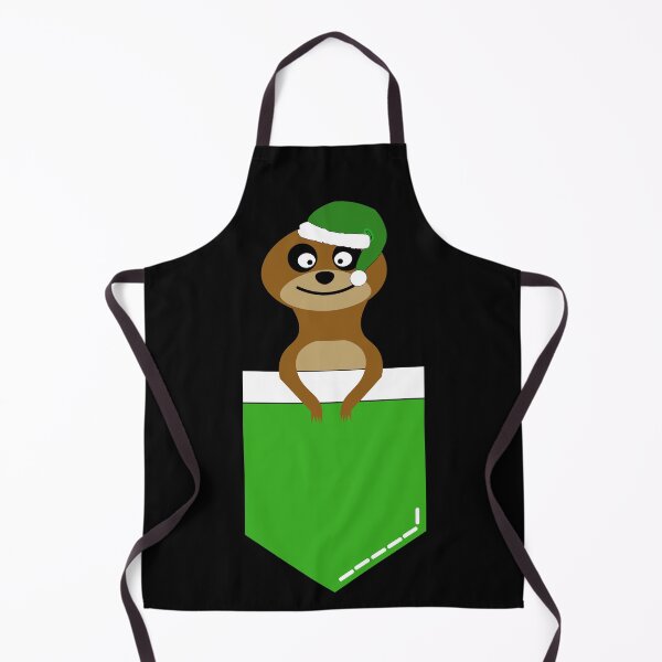 Item preview, Christmas meerkat in green and black designed and sold by Luccianos.