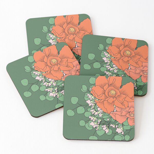 Item preview, Orange Flowers designed and sold by DaughterOfEli.