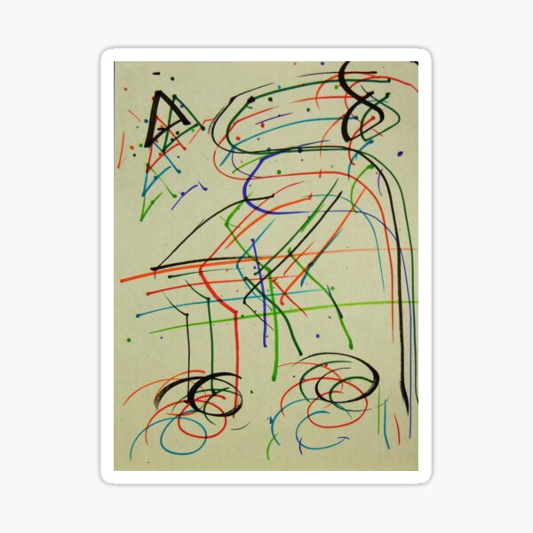 Item preview, "Yielding for Bicyclist" designed and sold by Robert Regenold's Art Shop.