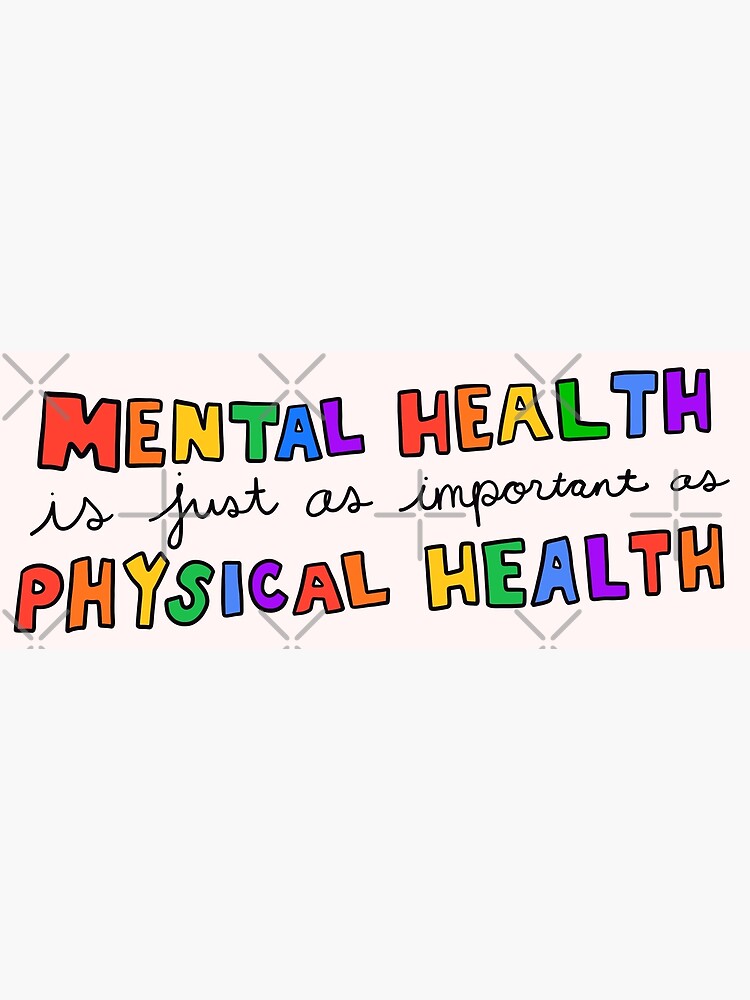 Mental Health Is Important Rainbow Photographic Print By