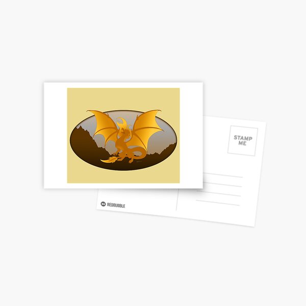 Orange Dragon Postcard