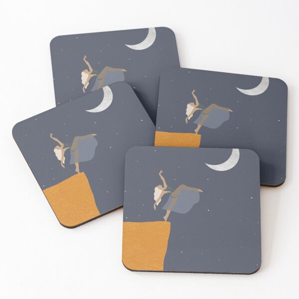 Item preview, Dancing on the Edge in a Starry Night Sky - Mountain View - Centering and Finding Yourself in Nature - Reconnecting Yourself - Art Illustration designed and sold by seaniekai.