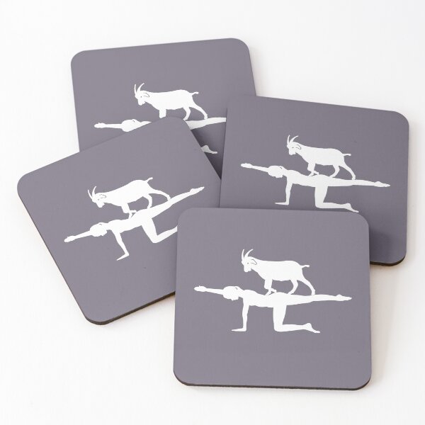 Item preview, Goat on person doing yoga gift designed and sold by CareShare Design.