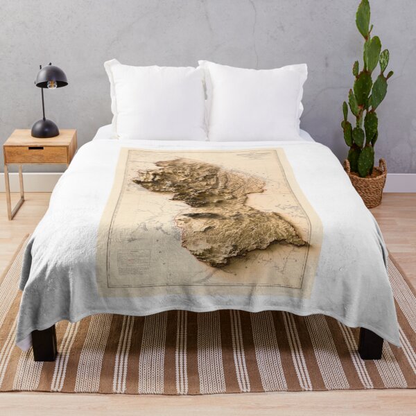 Item preview, 1913 Guyana Relief Map 3D digitally-rendered designed and sold by ThinkAboutMaps.