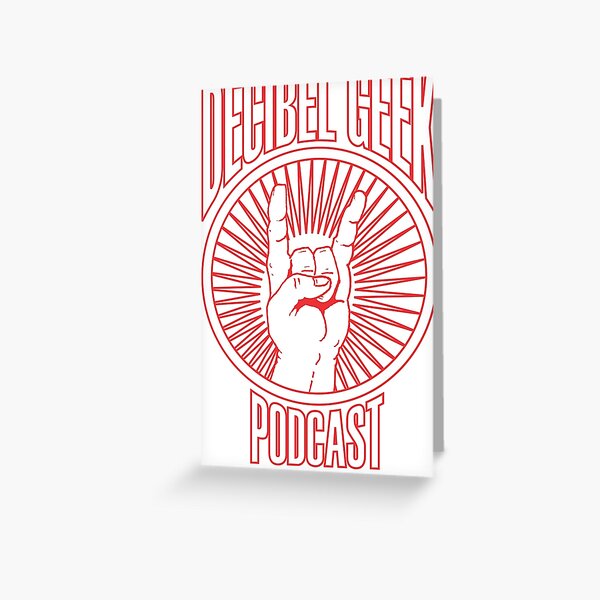 Decibel Geek - Boxer Style Greeting Card