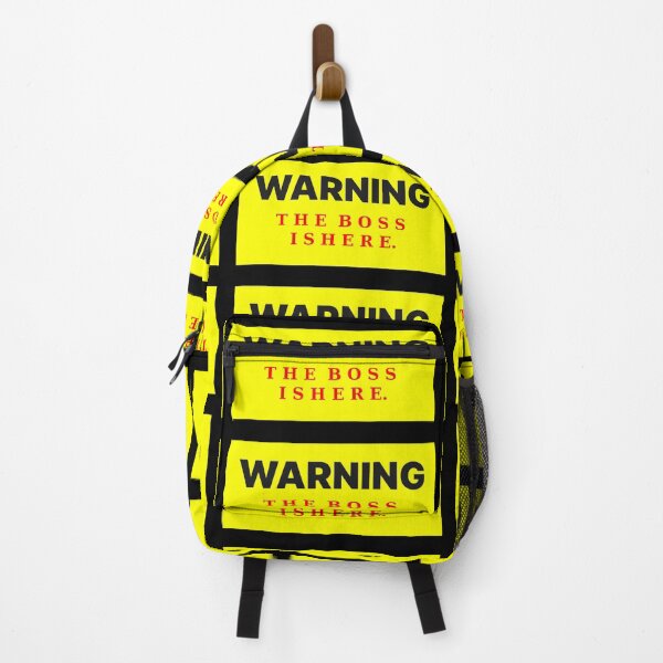 Item preview, Warning The Boss Is Here designed and sold by QuotesDogma.