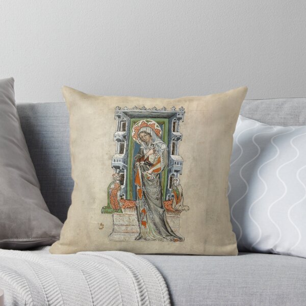 Item preview, Medieval Miniature - Saint Hedwig of Silesia with Duke Ludwig of Legnica and Brieg and Duchess Agnés (1353 AD) designed and sold by SexyCodicology.