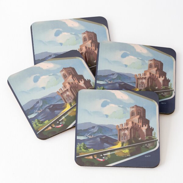 Item preview, Auvergne retro poster designed and sold by CorasPosters.