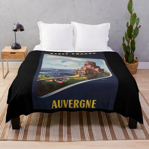Item preview, Auvergne retro poster designed and sold by CorasPosters.