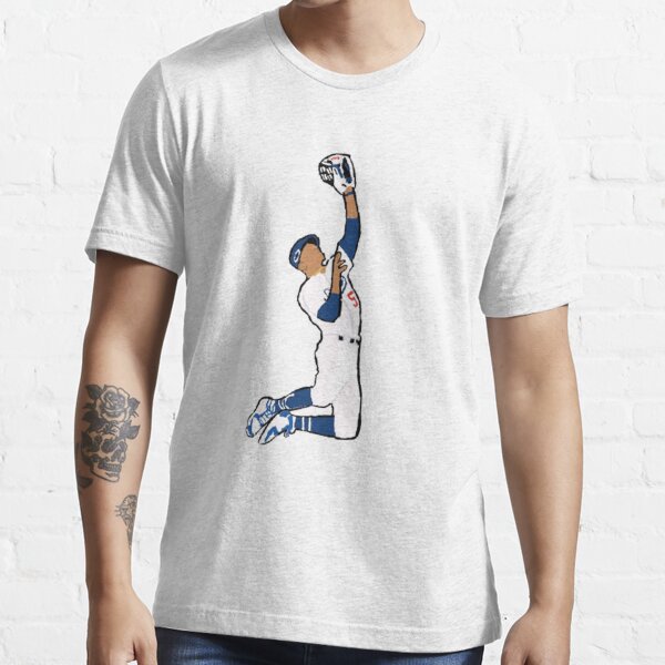 deadmansupplyco Vintage Running Baseball Player - Los Angeles Dodgers (White Los Angeles Wordmark) Long Sleeve T-Shirt