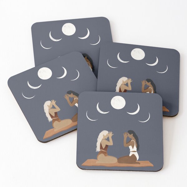 Item preview, Yoga beneath the Moon - Centering and Finding Yourself in Nature - Reconnecting Yourself - Art Illustration designed and sold by seaniekai.