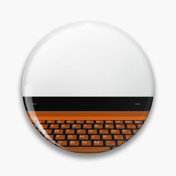 Item preview, realistic laptop vector illustration in black and orange color designed and sold by asep sarifudin.