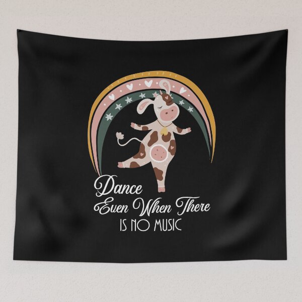Item preview, Fun Dancing Cow - Dance Even When There Is No Music designed and sold by ColorfulMystic.