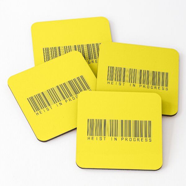 Item preview, Yellow Heist In Progress Barcode designed and sold by kismetclicks.