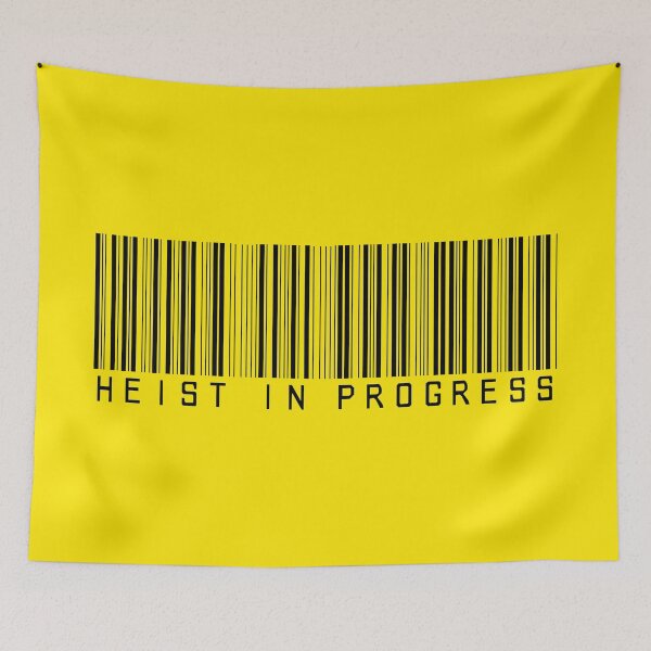 Item preview, Yellow Heist In Progress Barcode designed and sold by kismetclicks.